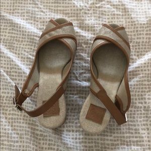 Tory Burch slung back wedges